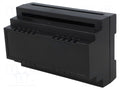 KRADEX Z104-ABS-V0/BK DIN-kisko-kotelo 138x88x62mm