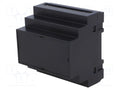 KRADEX Z109-ABS-V0/BK DIN-kisko-kotelo 87x90x65mm
