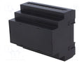 KRADEX Z110-ABS-V0/BK DIN-kisko-kotelo 90x104x65mm