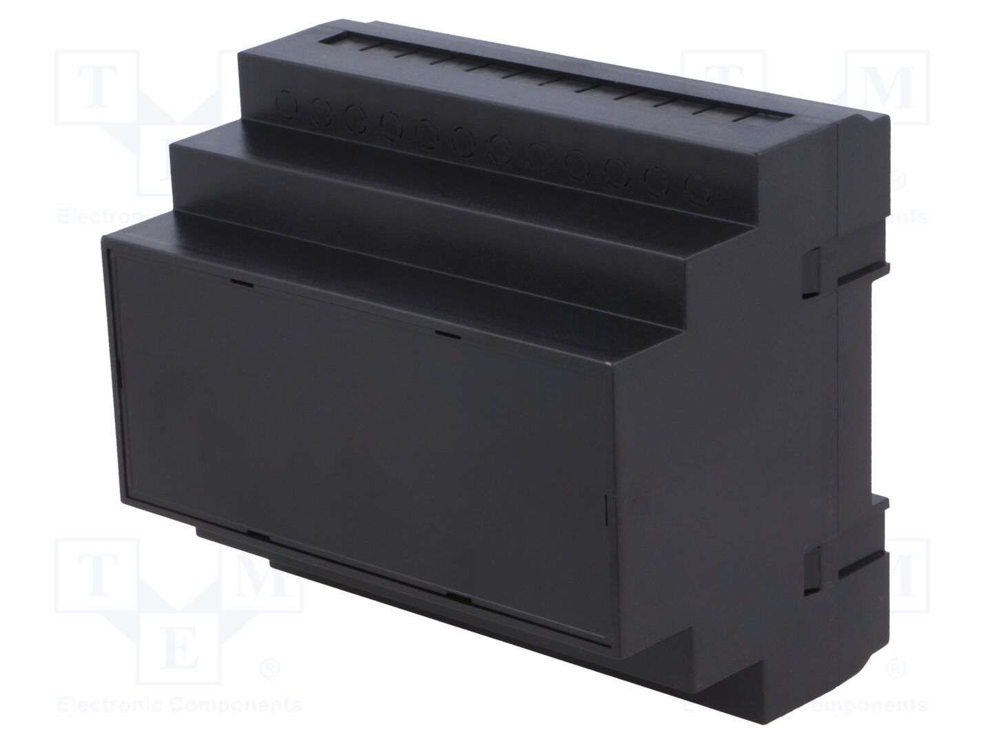 KRADEX Z110-ABS-V0/BK DIN-kisko-kotelo 90x104x65mm