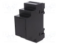 KRADEX Z106-ABS-V0/BK DIN-kisko-kotelo 90x35x65mm (50 kpl erä)