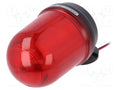 QLIGHT Q125LW-12/24-R Vilkkuvalo ja jatkuva valo 12/24V