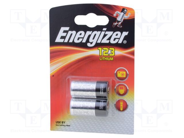 ENERGIZER BAT-123/EG-B2 Litiumparisto CR123A 3V