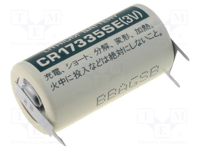 FDK BAT-CR17335PCB2 Lithium-paristo 3V 1800mAh