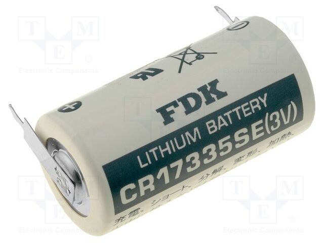 FDK BR-CR17335-PCB Litiumparisto 3V 1800mAh