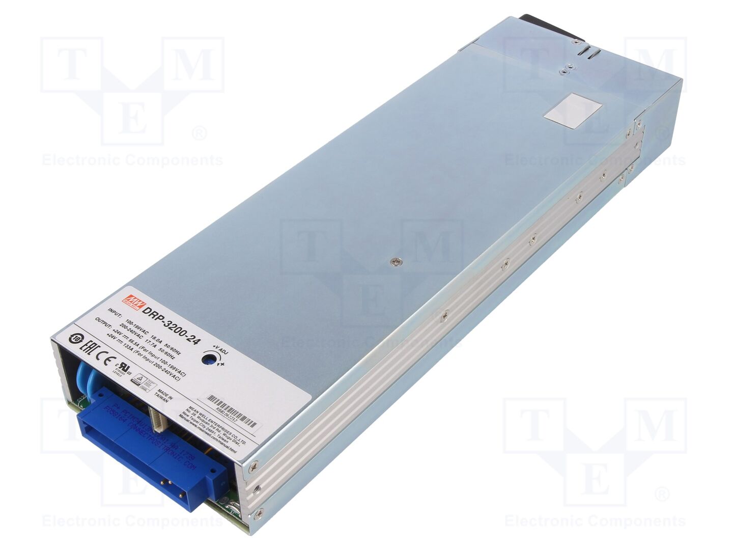 MEAN WELL DRP-3200-24 Sisäänrakennettu kytkentäsähkölaite 3192W 24VDC
