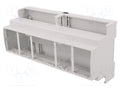 KRADEX ZD1010J-ABS-V0 DIN-kisko-kotelo 177mm