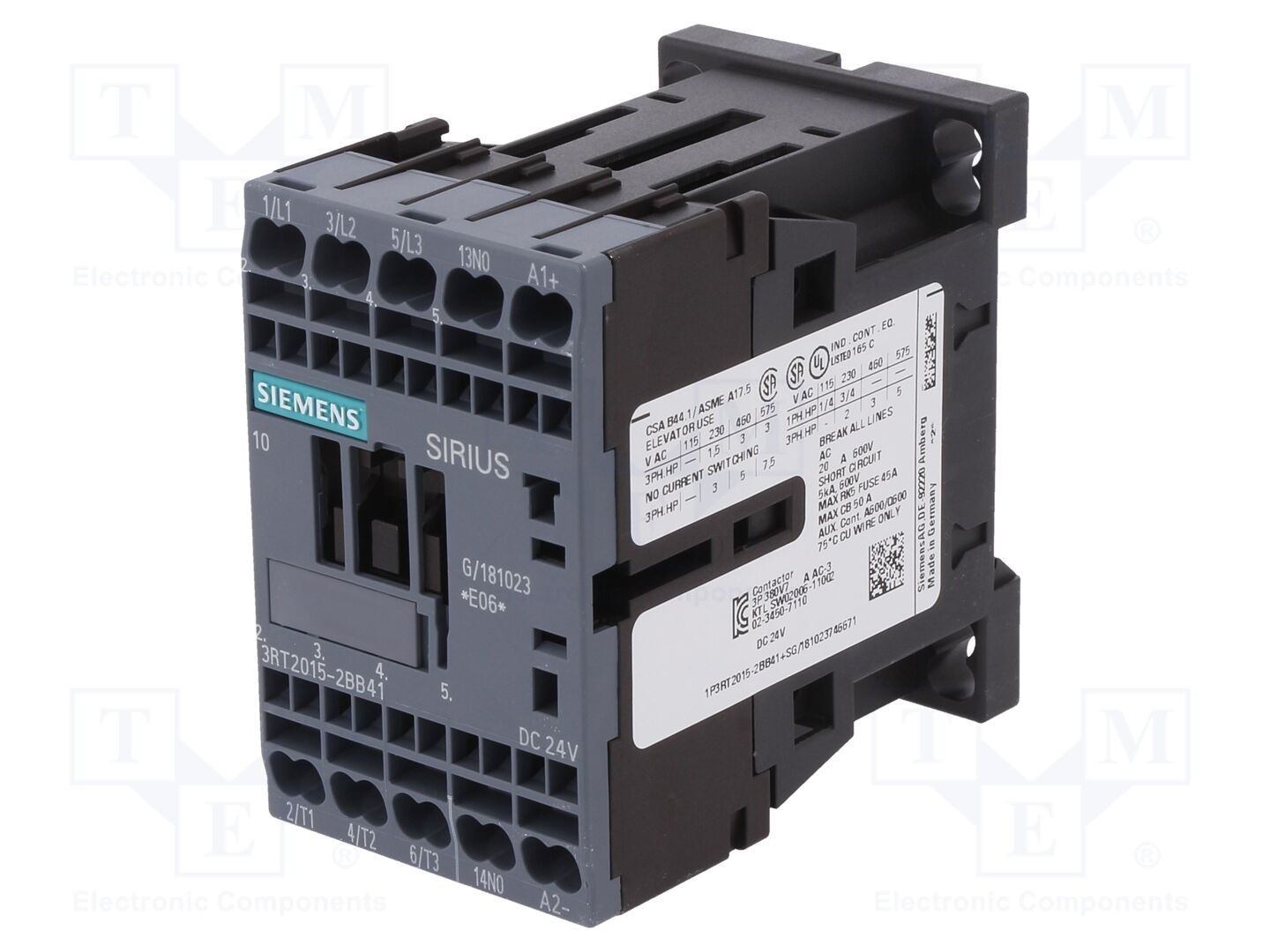SIEMENS 3RT2015-2BB41 Kontaktori 24VDC