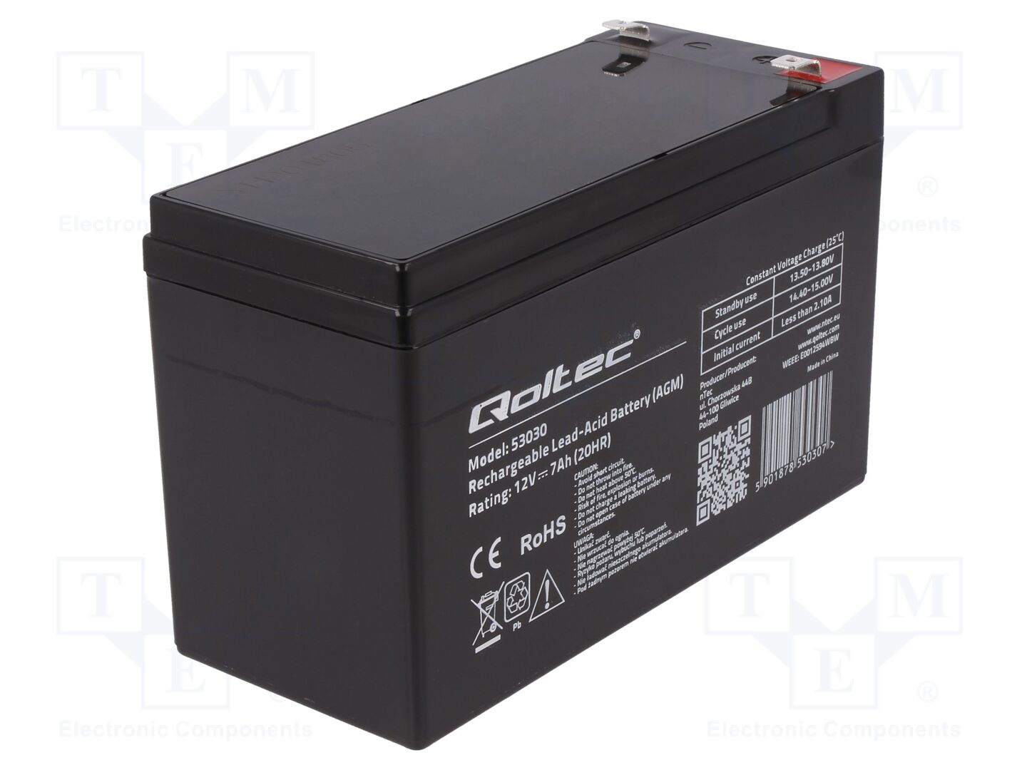 QOLTEC ACCU-HP7-12/Q Haponkestävä akku 12V