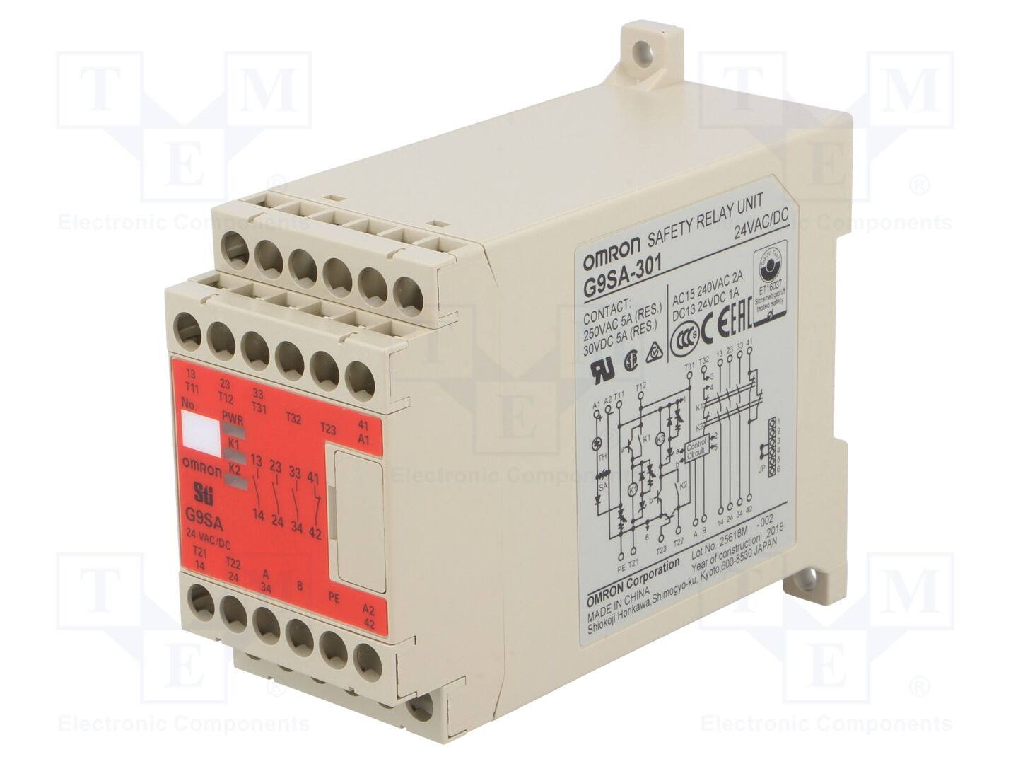 OMRON G9SA-301-24 Turvarele 24VAC/DC