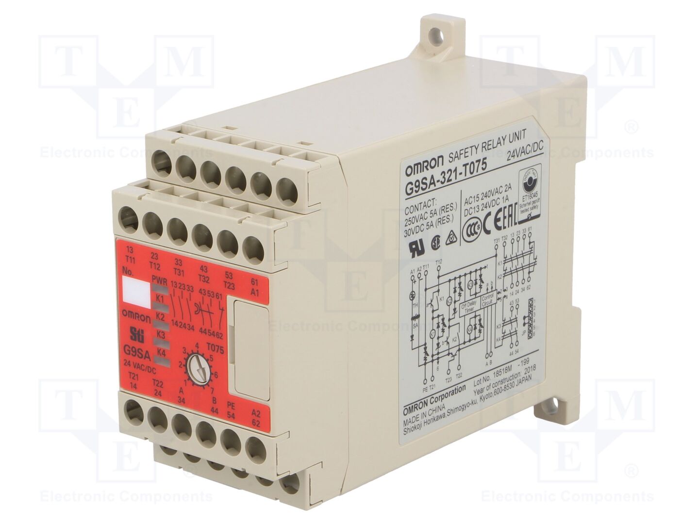 OMRON G9SA-321-T075-24 Turvarele 24V