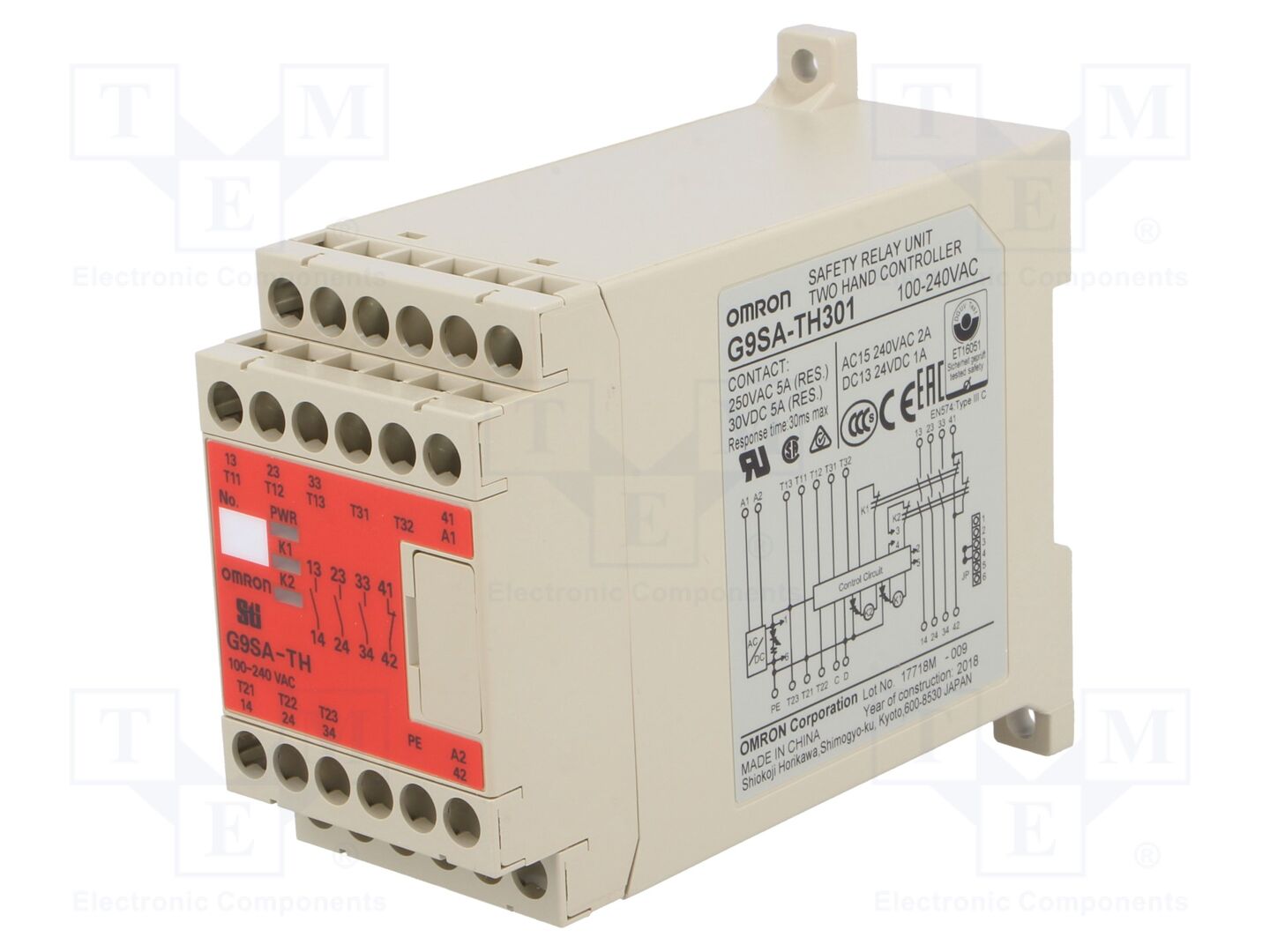 OMRON G9SA-TH301-230 Turvarele 100÷240VAC