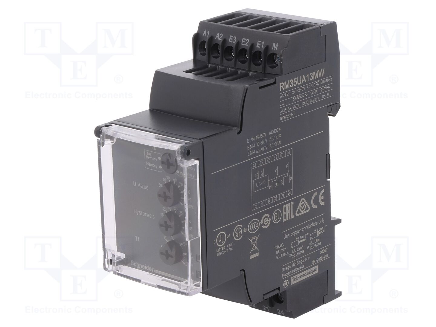 SCHNEIDER ELECTRIC RM35UA13MW Jännitteenvalvontarele 24-240VAC/VDC