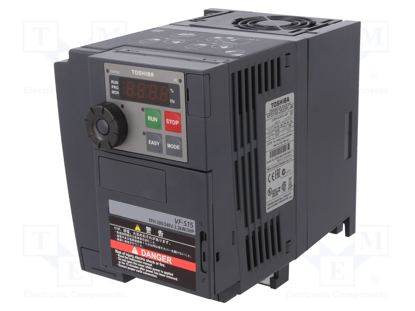 TOSHIBA VFS15S-2022PL-W Vektoritaajuusmuuttaja 2.2kW