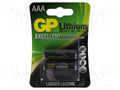 GP BAT-FR3-GP/BL2 Litiumparisto AAA 1,5V