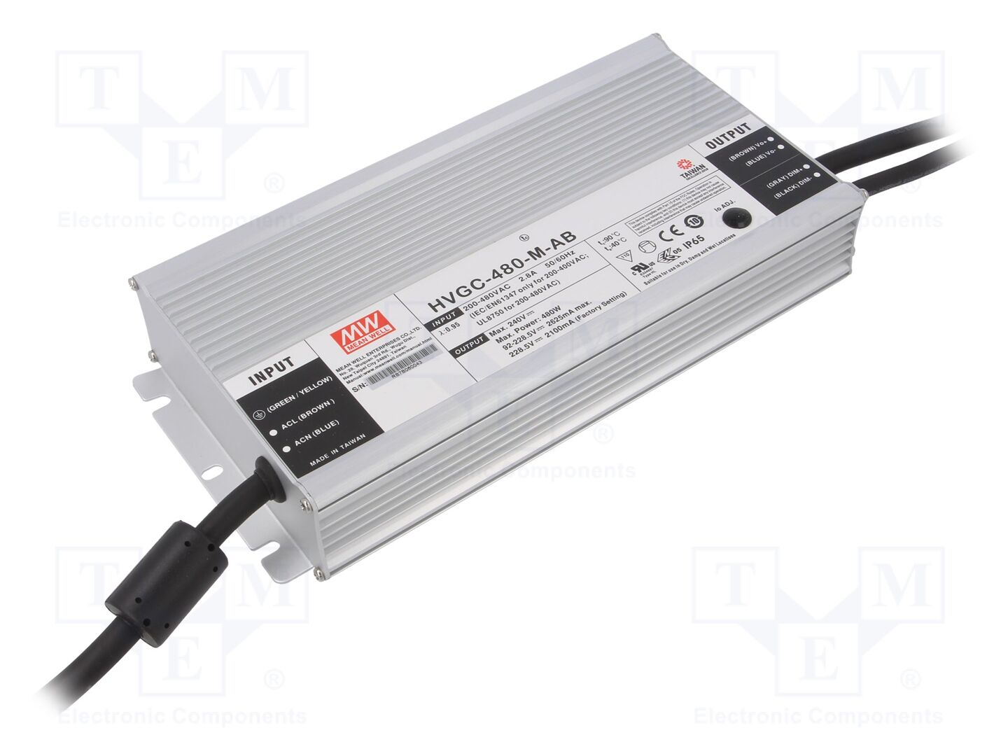 MEAN WELL HVGC-480-M-AB LED-virtalähde 480W 92-228,5VDC