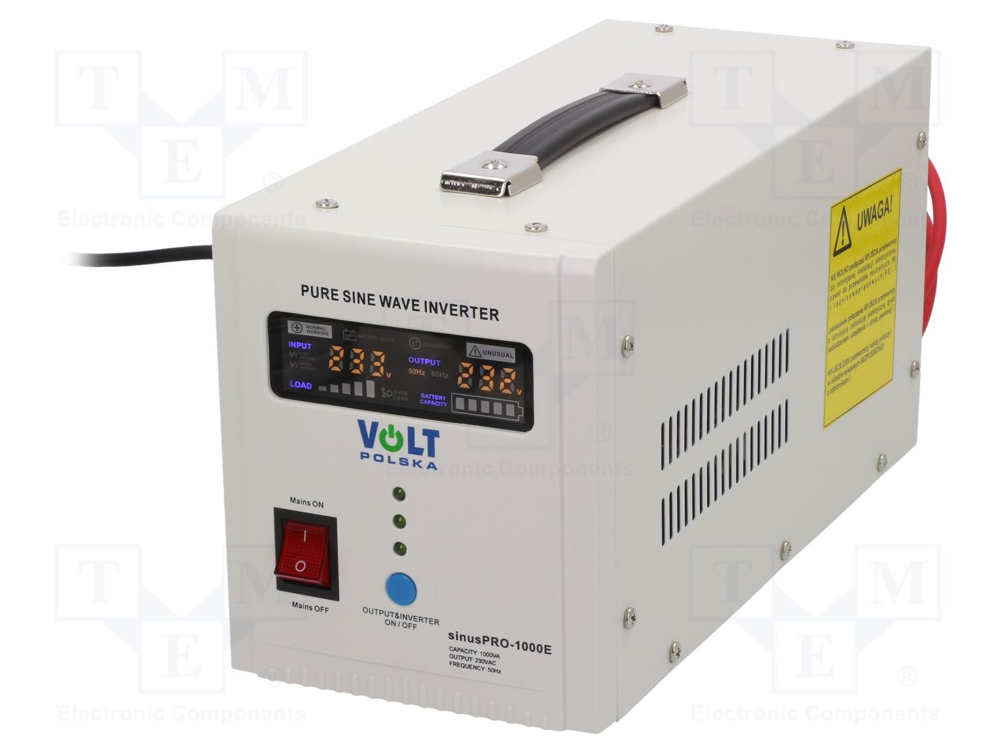 VOLT POLSKA SINUS-PRO-1000-12 DC/AC muuntaja 700W 230V