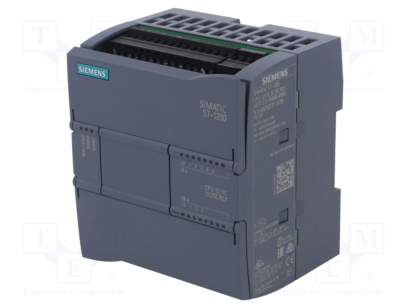 SIEMENS 6ES7211-1HE40-0XB0 PLC ohjelmoitava ohjain 6 IN / 4 OUT