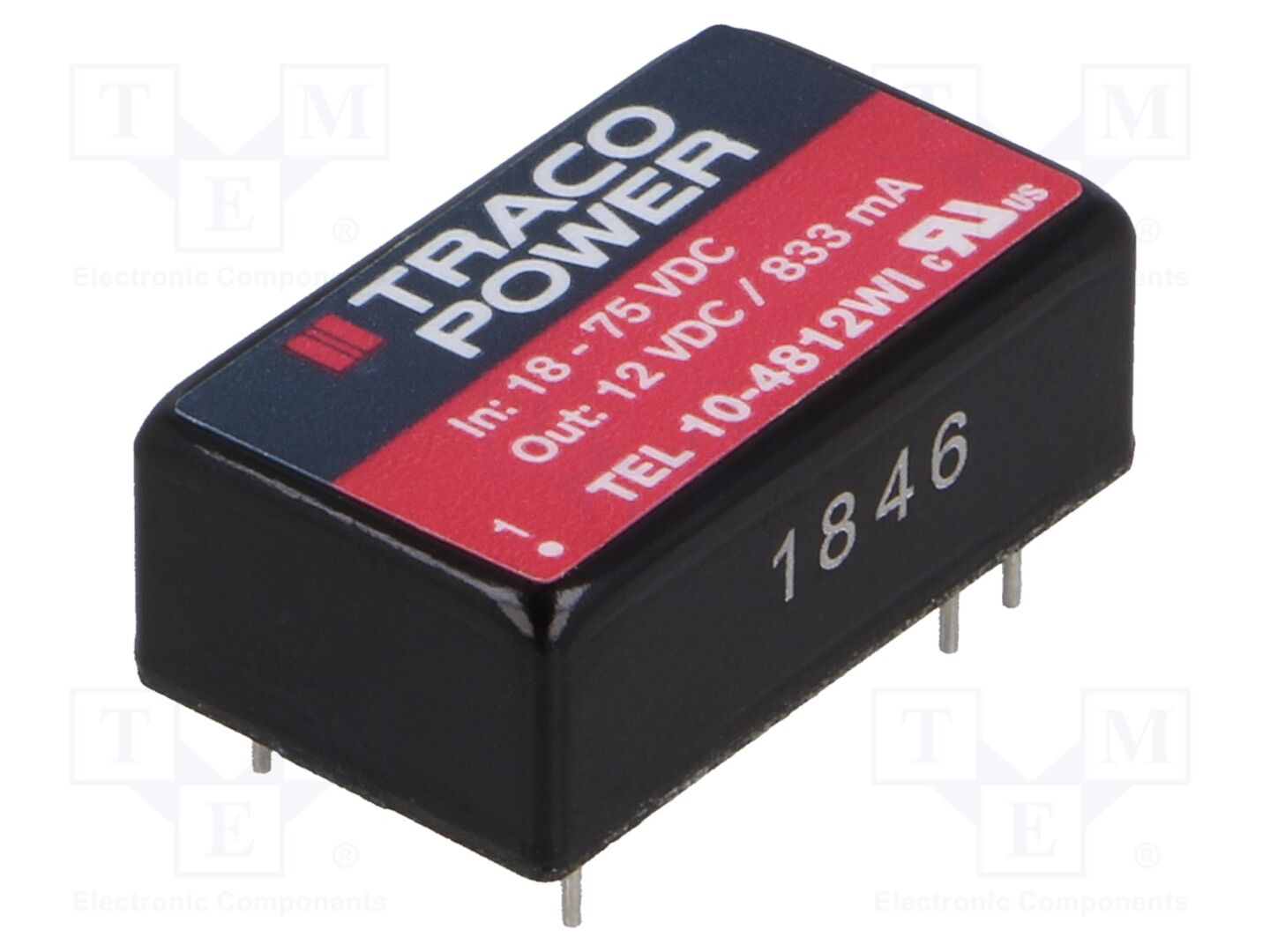 TRACO POWER TEL10-4812WI DC/DC-muunnin 10W