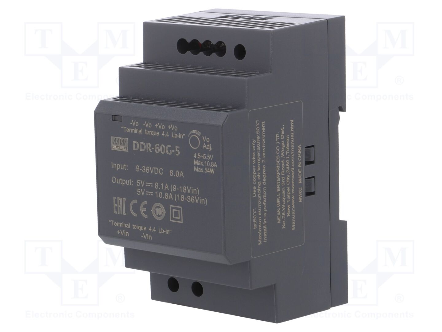 MEAN WELL DDR-60G-5 DC/DC Muunnin 54W