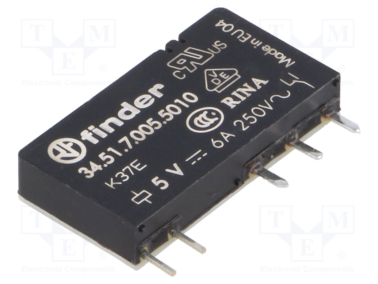 FINDER 34.51.7.005.5010 Sähkömagneettinen rele 5VDC