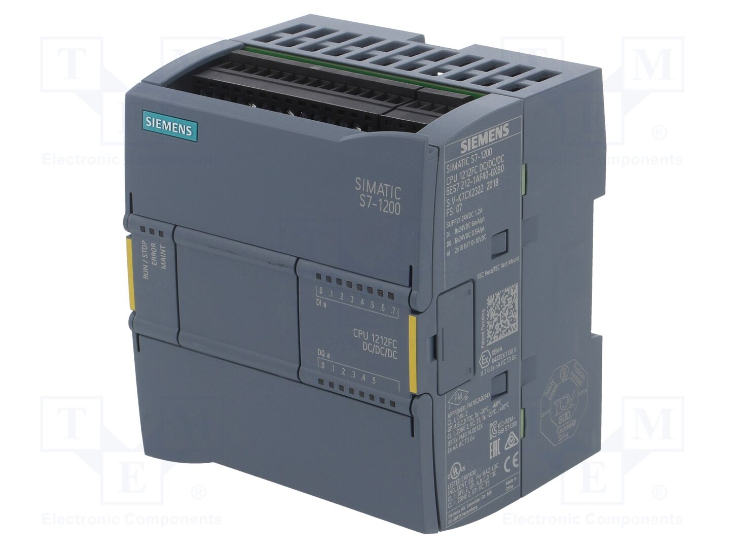 SIEMENS 6ES7212-1AF40-0XB0 Ohjelmoitava logiikka PLC 8 tuloa, 6 lähtöä