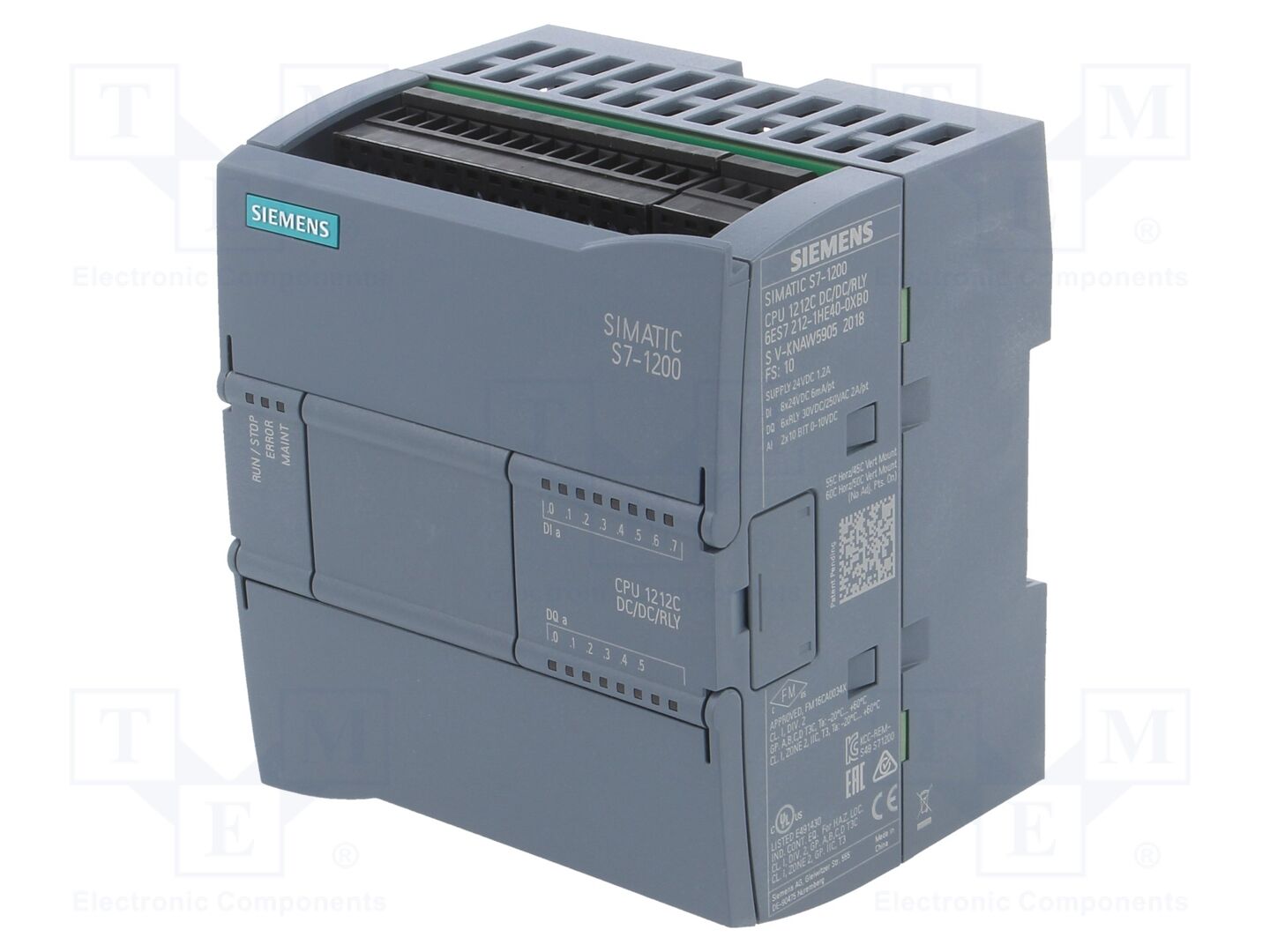 SIEMENS 6ES7212-1HE40-0XB0 Ohjelmoitava logiikka PLC 8 tuloa / 6 lähtöä