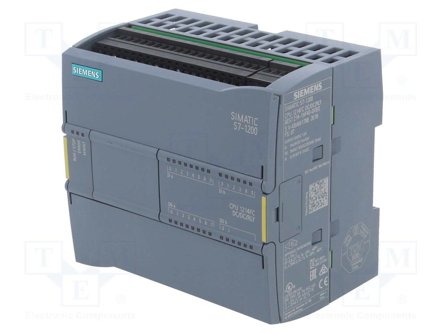 SIEMENS 6ES7214-1HF40-0XB0 PLC ohjelmoitava logiikka IN: 14 / OUT: 10