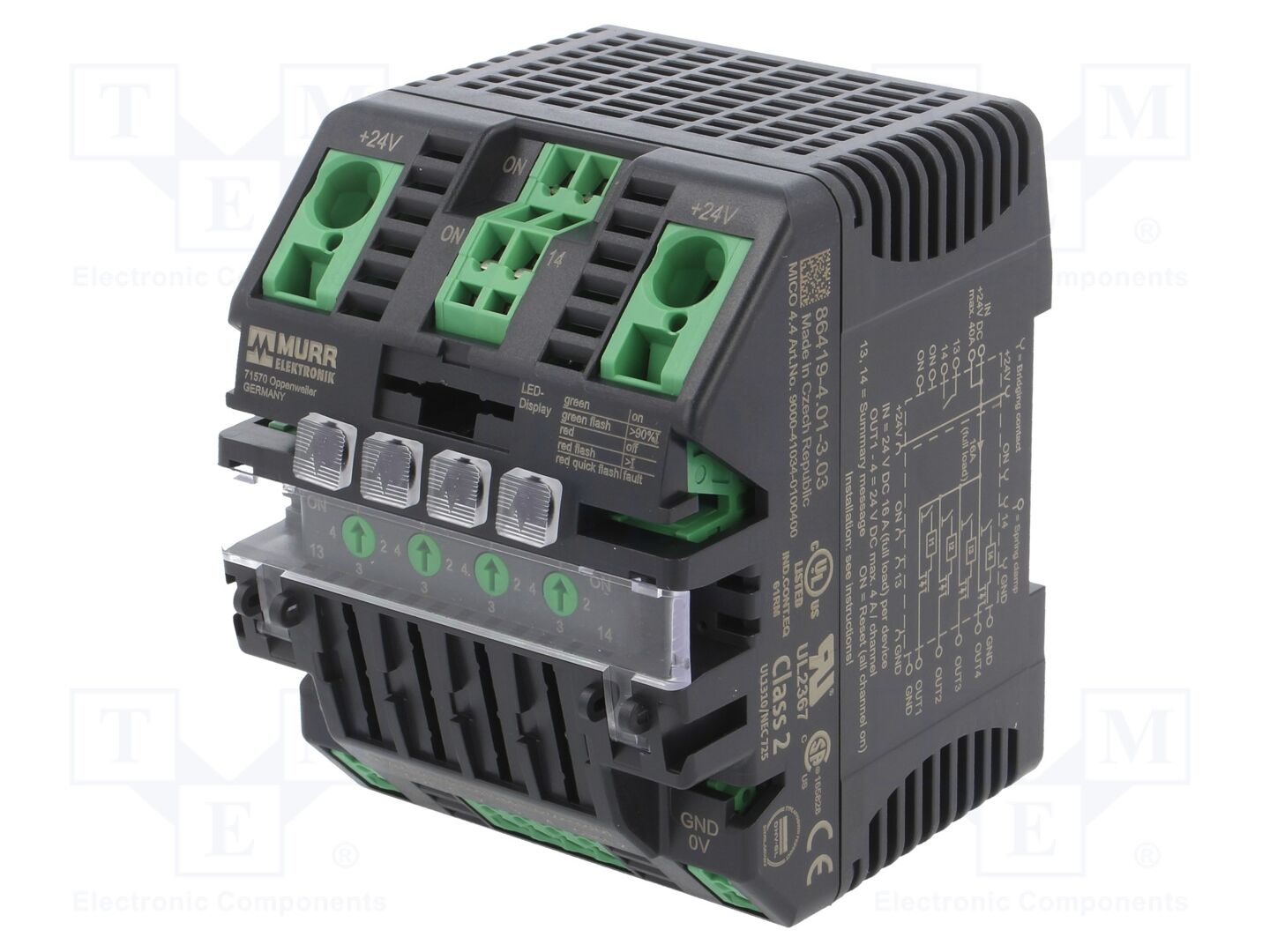 MURRELEKTRONIK 9000-41034-0100400 DIN-kiskoon asennettava verkkolaite 24VDC