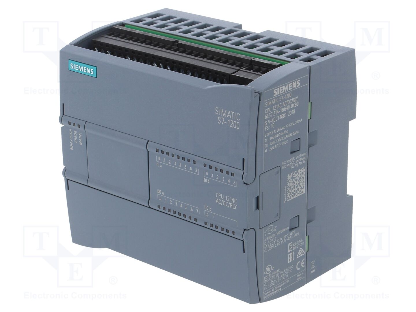 SIEMENS 6ES7214-1BG40-0XB0 Ohjelmoitava logiikka PLC 14 sisääntuloa