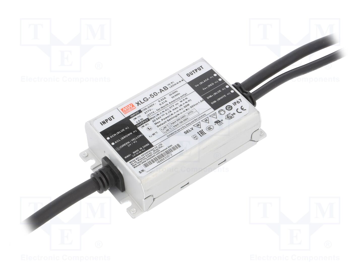 MEAN WELL XLG-50-AB LED-virtalähde 50W 22-54VDC