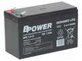 BPOWER ACCU-BPE7.2-12T/BP Lyijyakku 12V 7.2Ah AGM