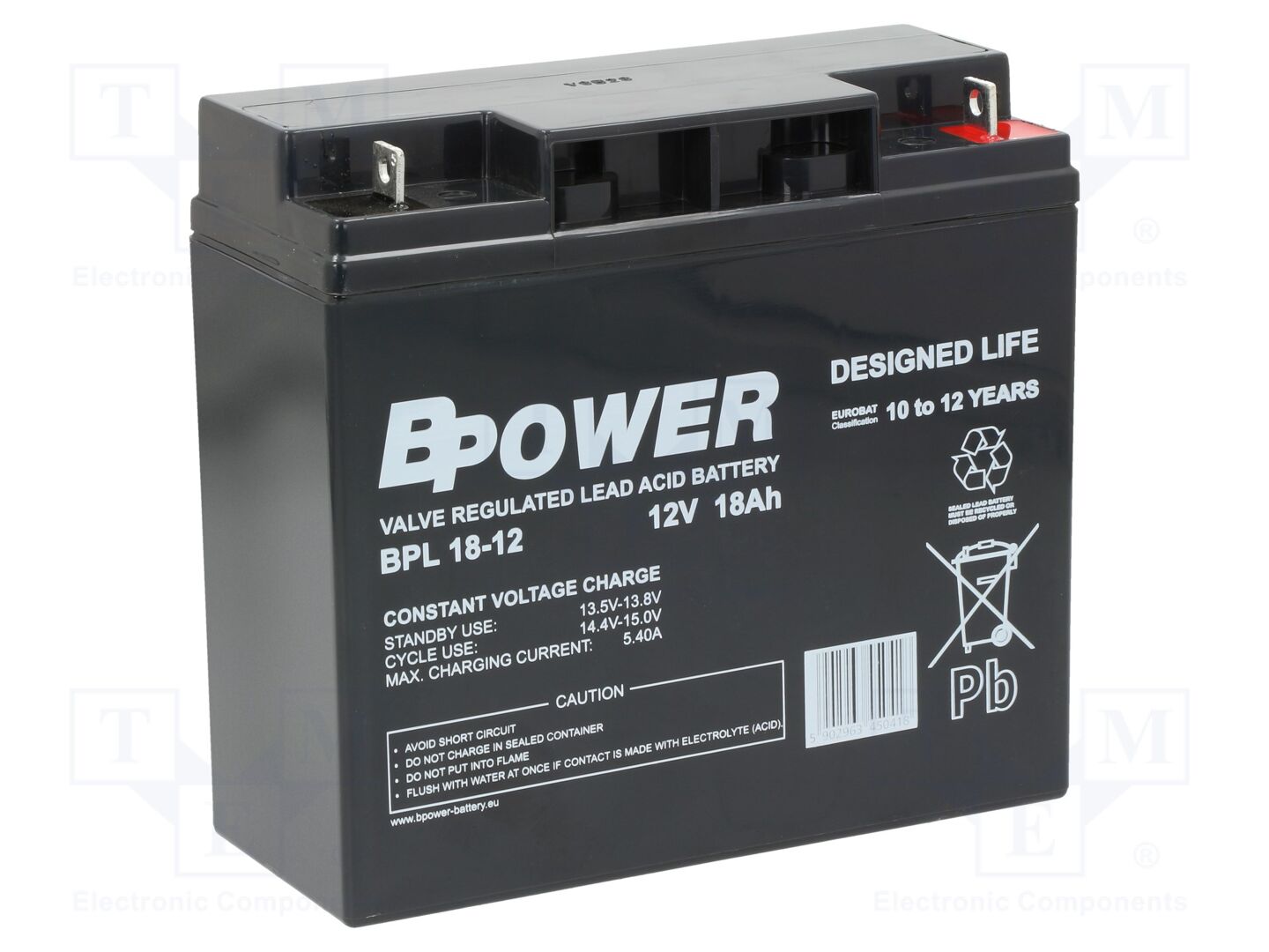 BPOWER BPL 18-12 Akkukenno AGM 12V 18Ah