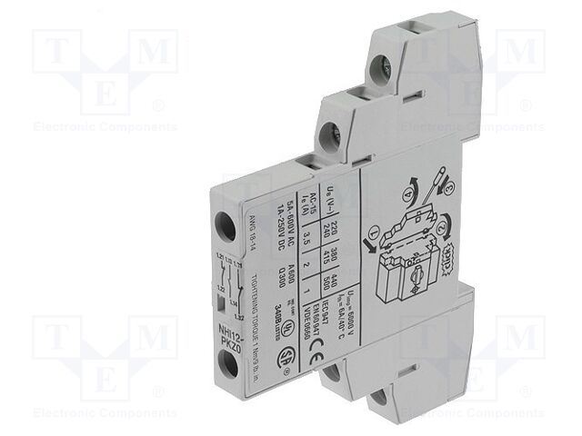 EATON ELECTRIC NHI12-PKZ0 Apukosketin NC x2,NO