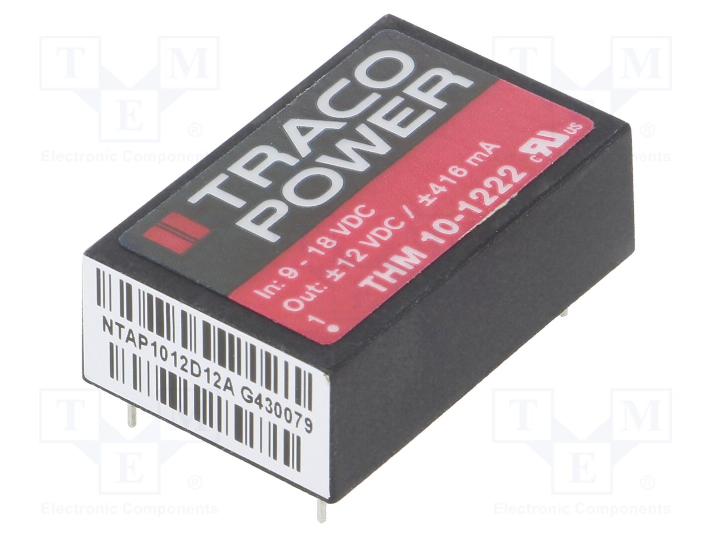 TRACO POWER THM10-1222 DC/DC-muunnin 10W