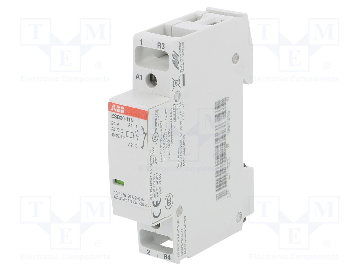 ABB ESB20-11N-01 Asennuskontaktori 20A