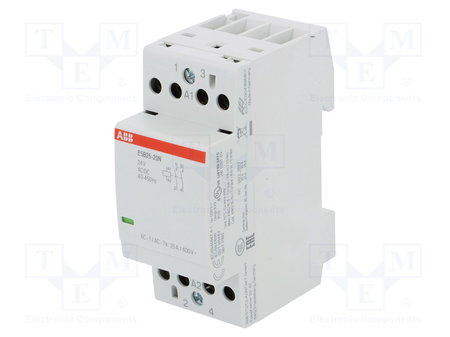 ABB ESB25-20N-01 Modulaarinen kontaktori 25A