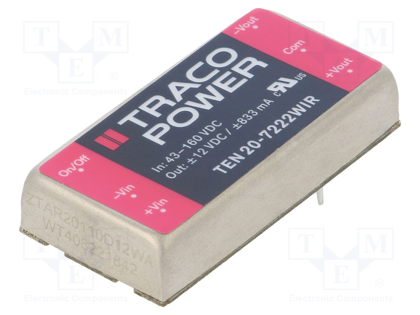 TRACO POWER TEN20-7222WIR DC/DC-muunnin 20W