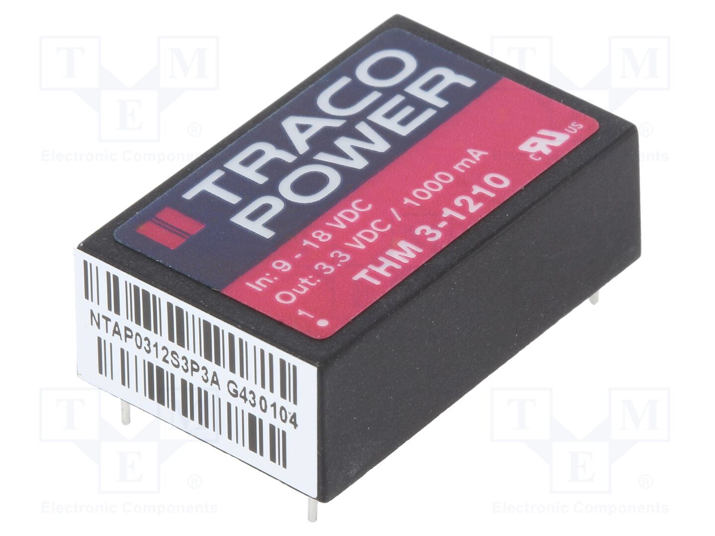 TRACO POWER THM3-1210 DC/DC-muunnin 3W