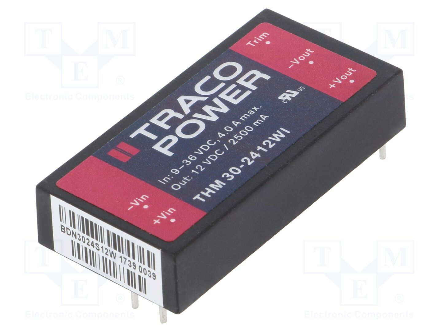 TRACO POWER THM30-2412WI DC/DC-muunnin 30W