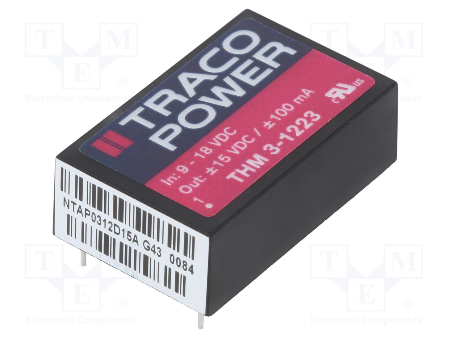TRACO POWER THM6-1223 DC/DC-muunnin 6W