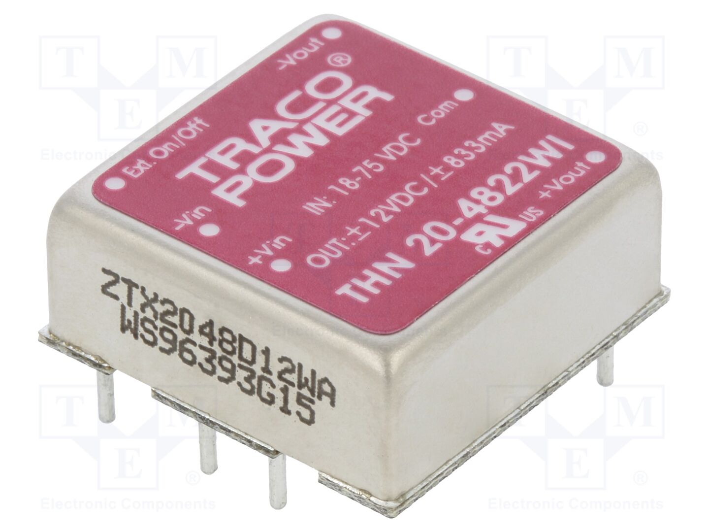 TRACO POWER THN20-4822WI DC/DC-muunnin 20W