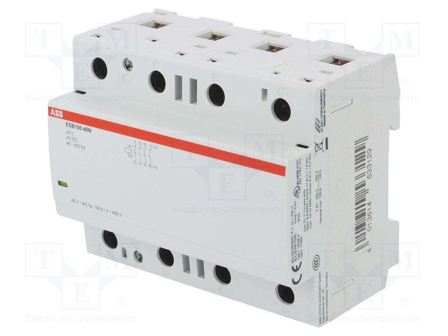 ABB ESB100-40N-01 Asennuskontaktori 100A