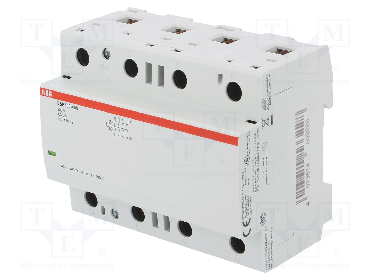 ABB ESB100-40N-06 Modulaarinen kontaktori 100A