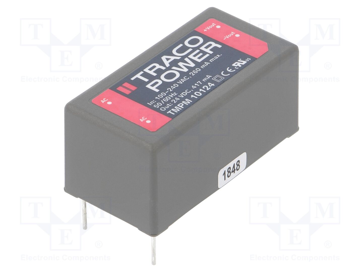 TRACO POWER TMPM10124 AC/DC-muunnin 10W