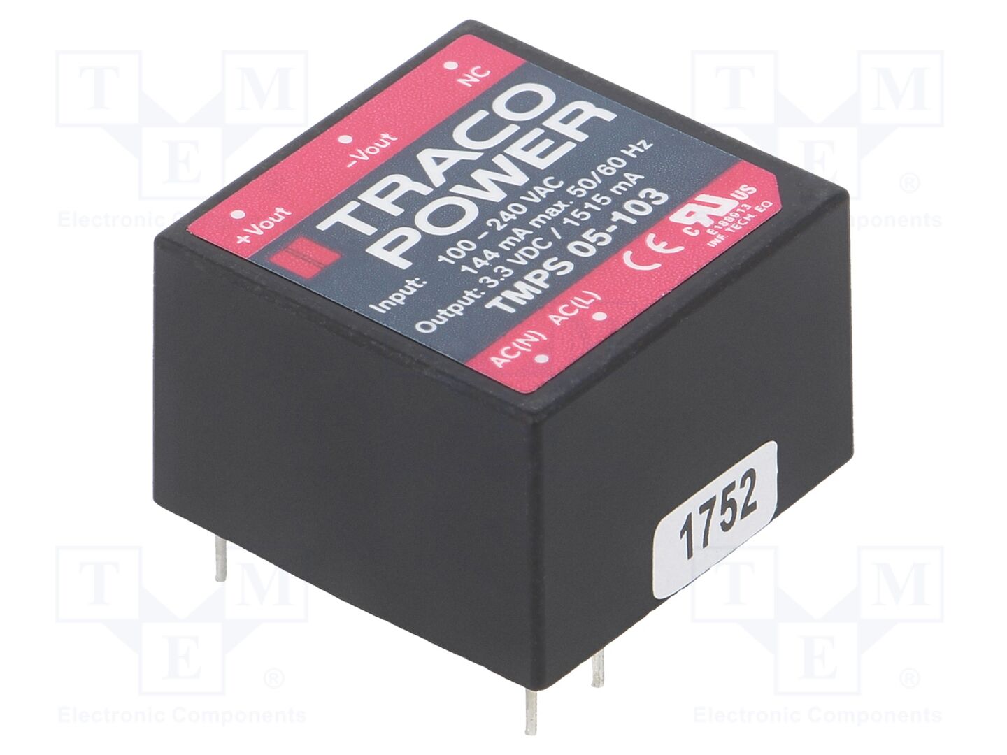 TRACO POWER TMPS05-103 AC/DC-muunnin 5W