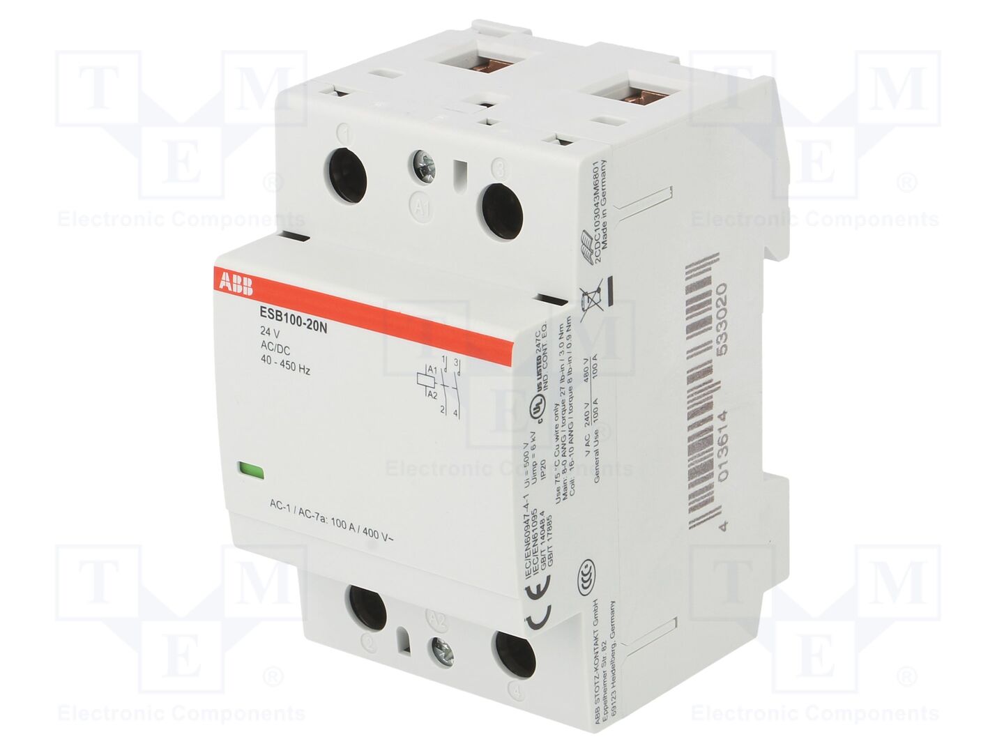ABB ESB100-20N-01 Asennuskontaktori 100A