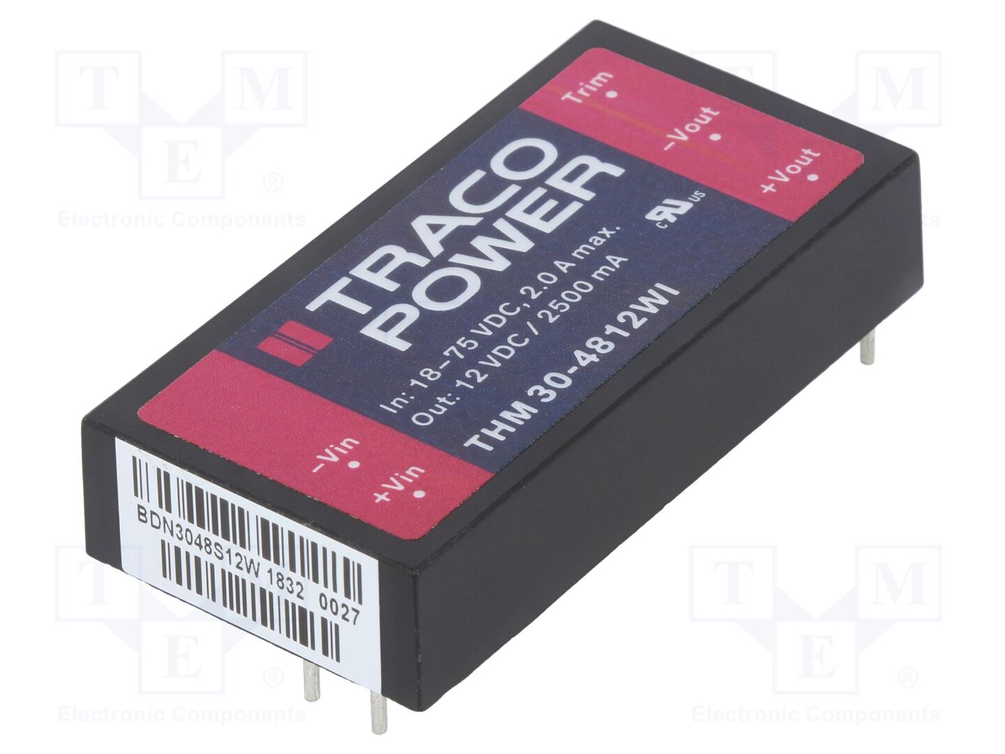 TRACO POWER THM30-4812WI DC/DC Muunnin 30W
