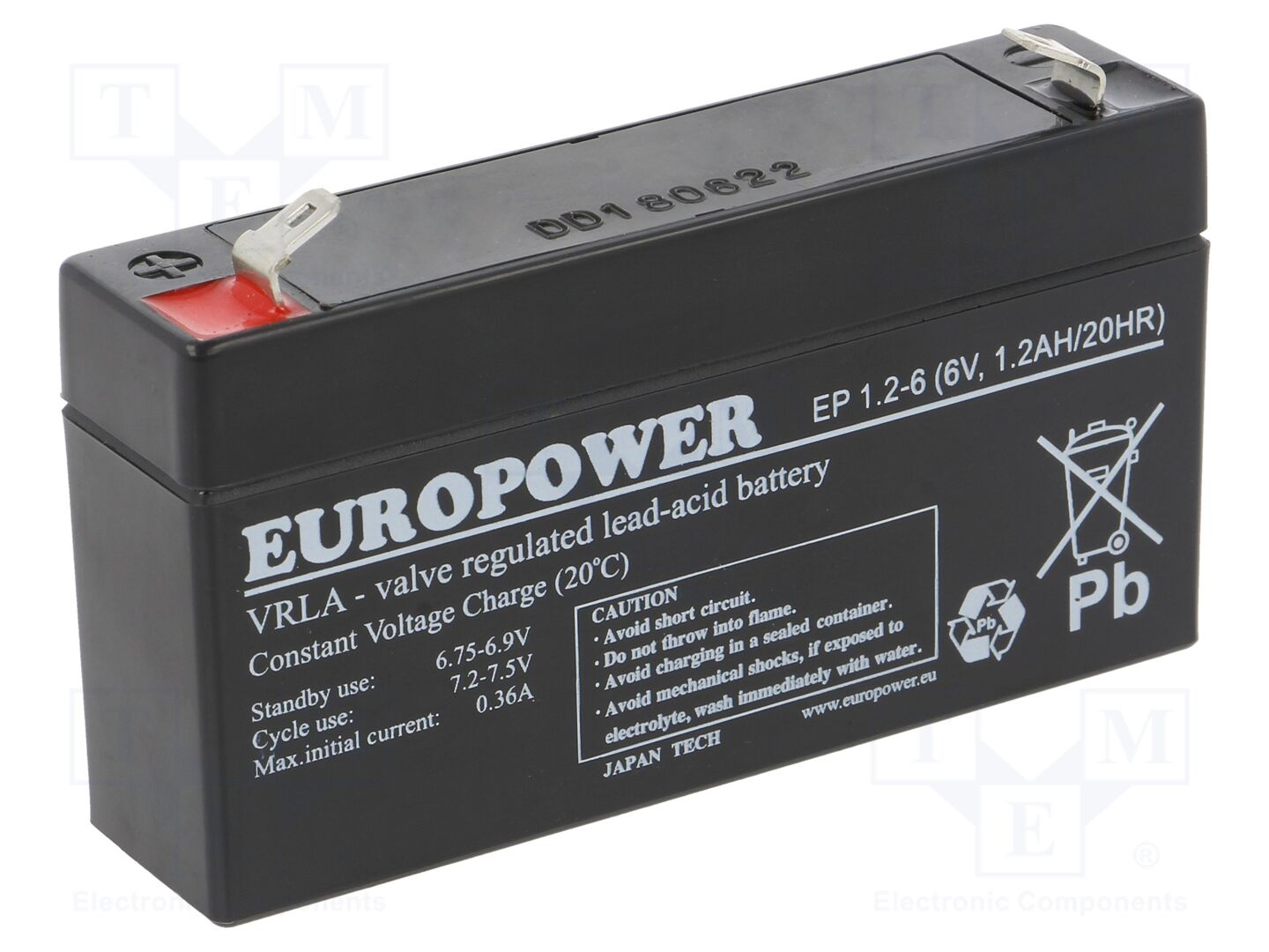 EUROPOWER ACCU-EP1.2-6/EUR Akku 6V 1.2Ah AGM