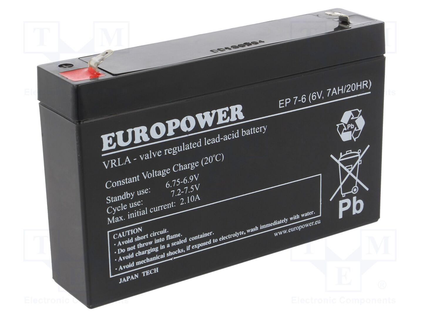 EUROPOWER ACCU-EP7-6/EUR Happoakku 6V 7Ah